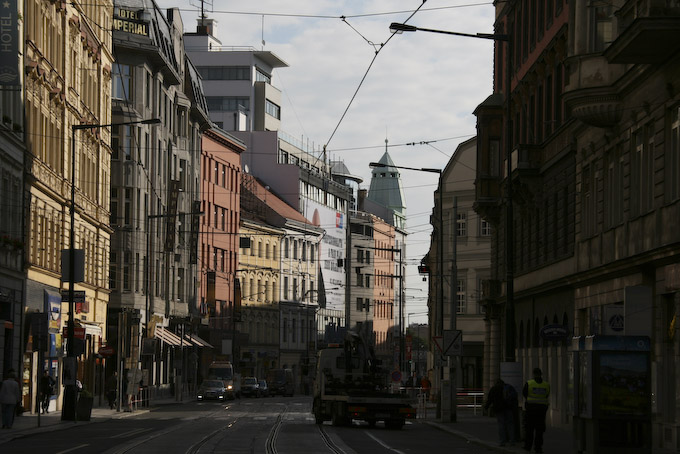 Pragreise (7 von 102).jpg - Der erste Blick vor dem Hotel Richtung Altstadt. Vielversprechend.